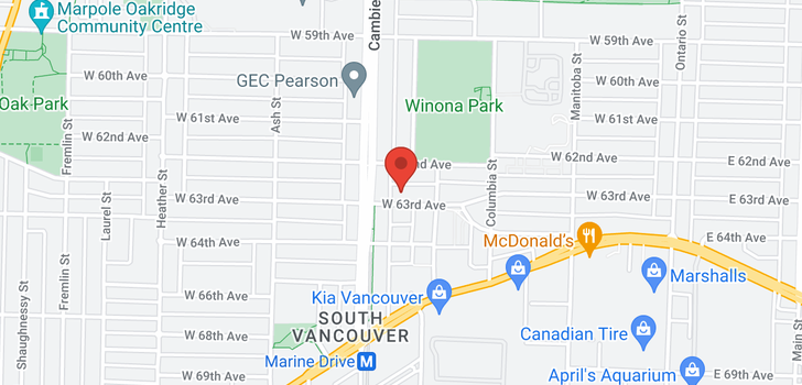 map of 477 W 63RD AVENUE